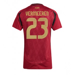 Fotbalové Dres Belgie Arthur Vermeeren #23 Dámské Domácí Oblečení ME 2024 Krátký Rukáv